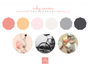 Branding colors & images that inspired me