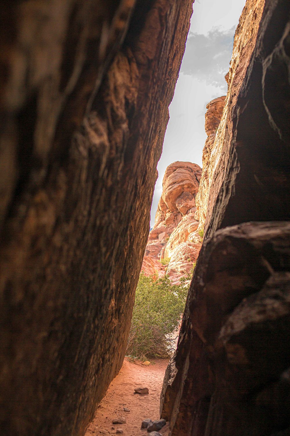 Slot Canyon View at Red Rock National Park